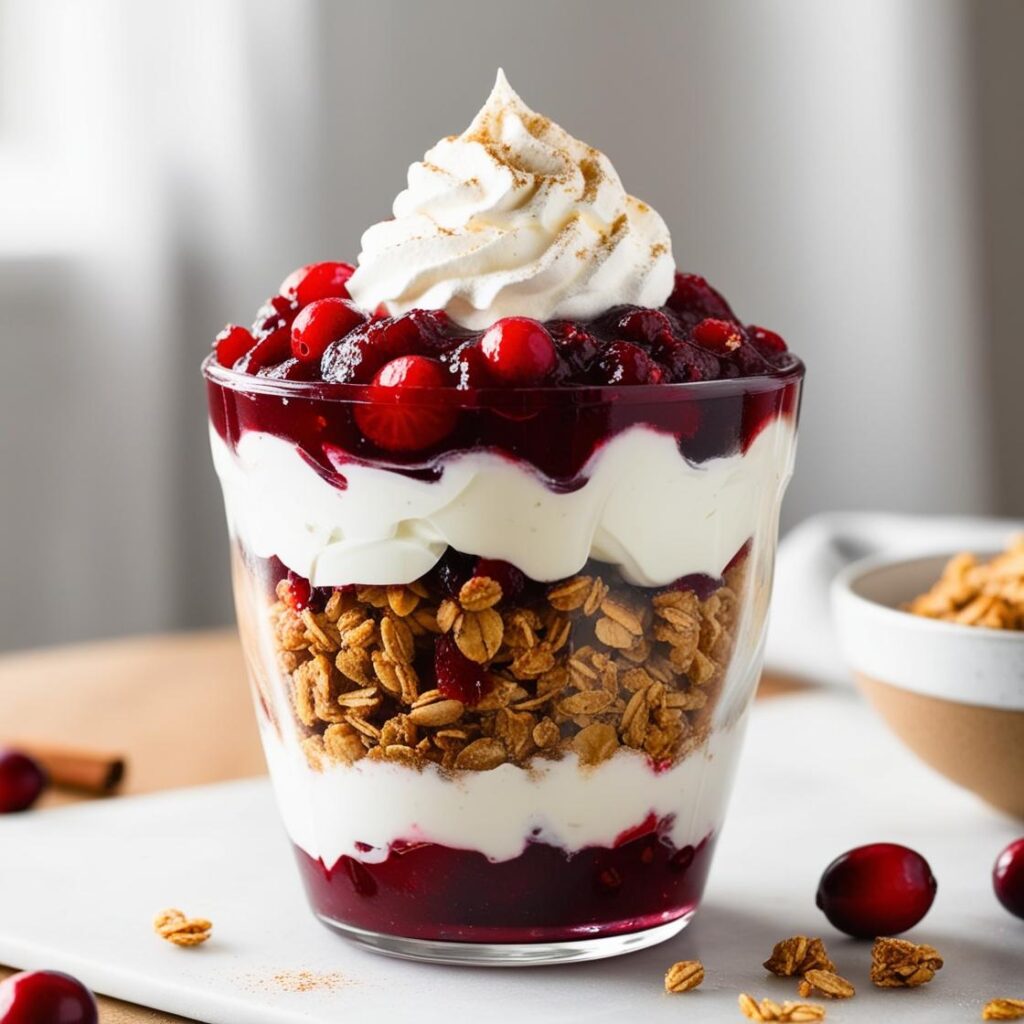 cranberry sauce parfait