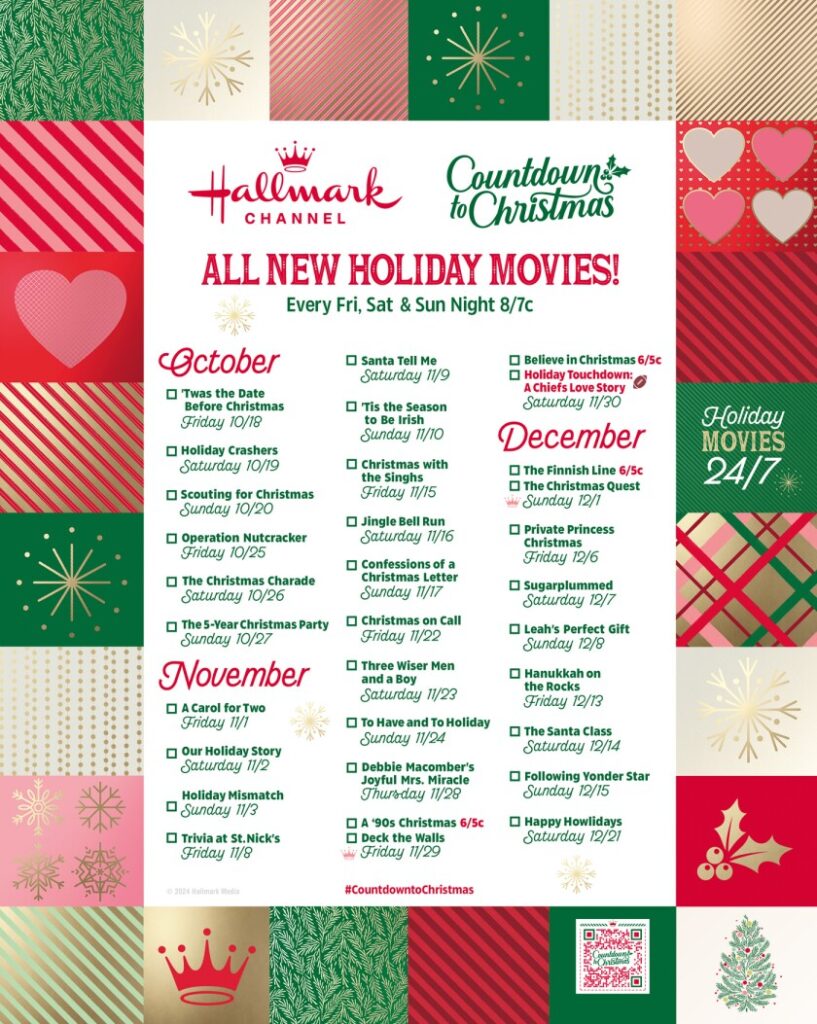 hallmark christmas movie lineup