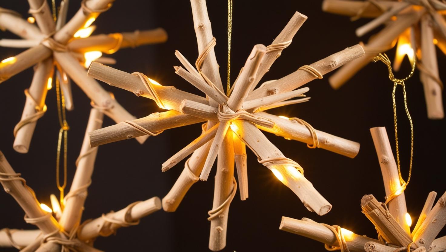 twig star ornaments