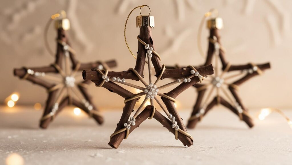 twig star ornaments