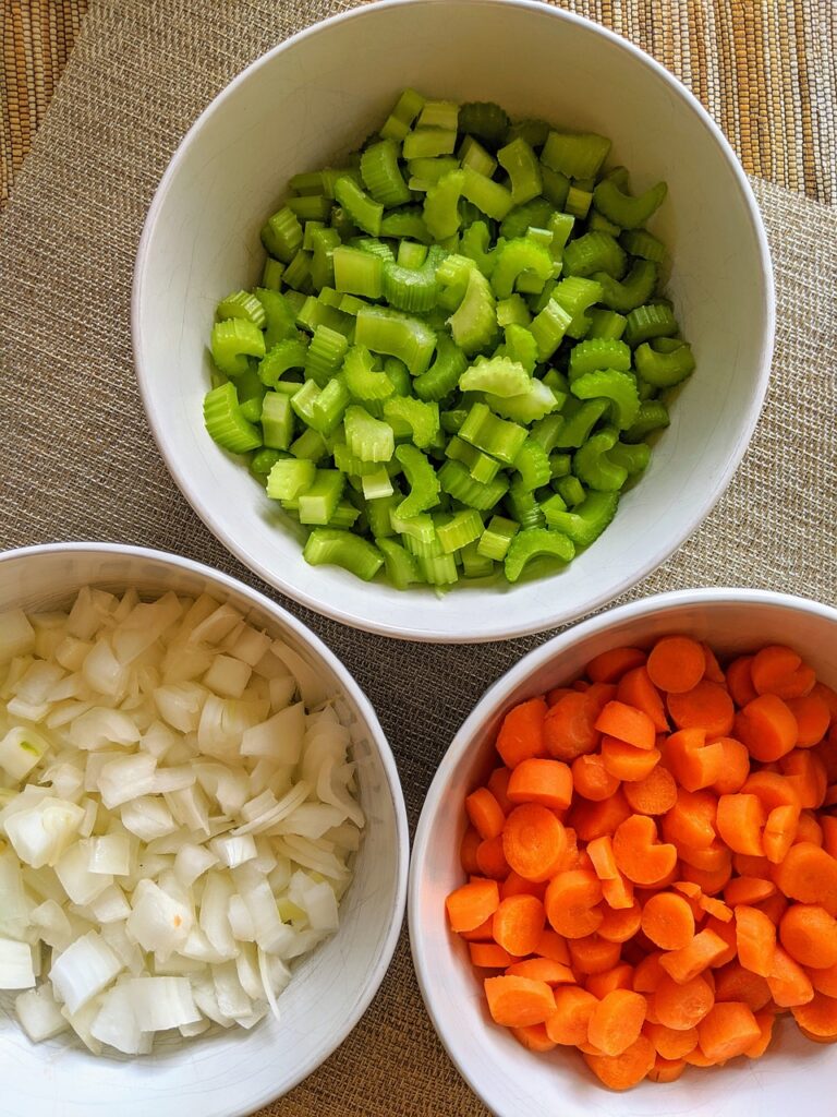 cut vegetables