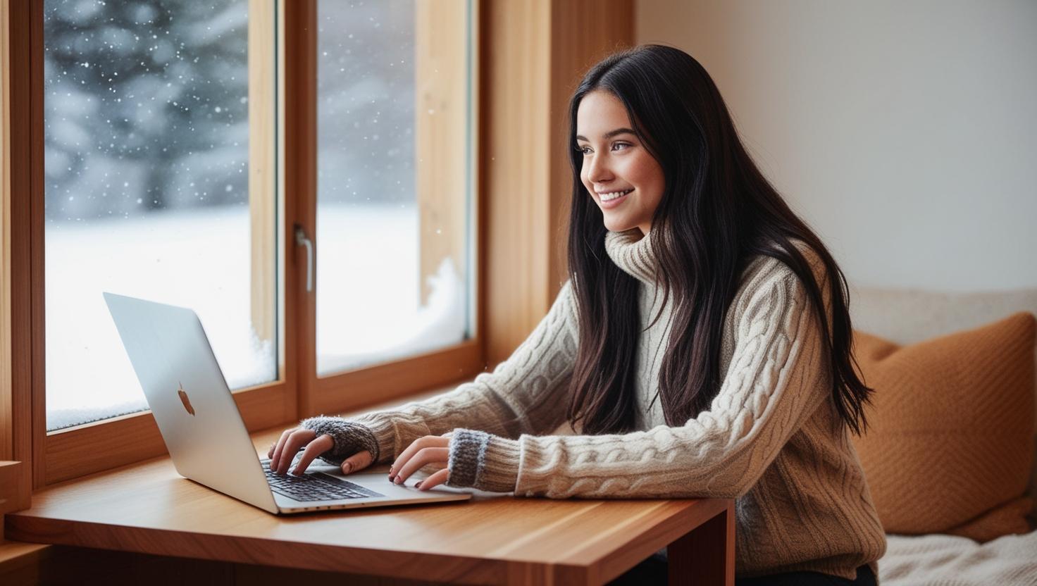 lady working on computer