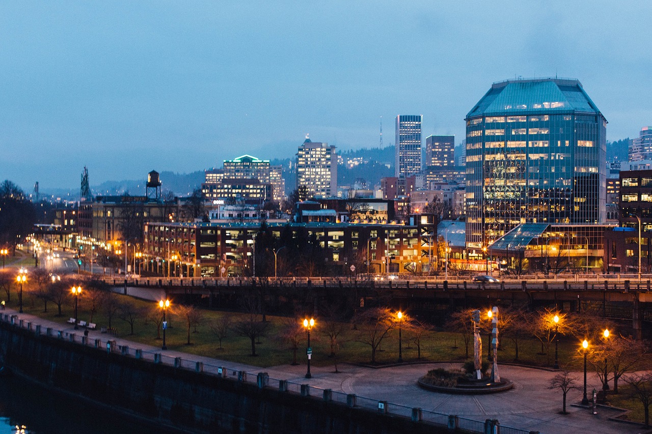 Portland at dusk