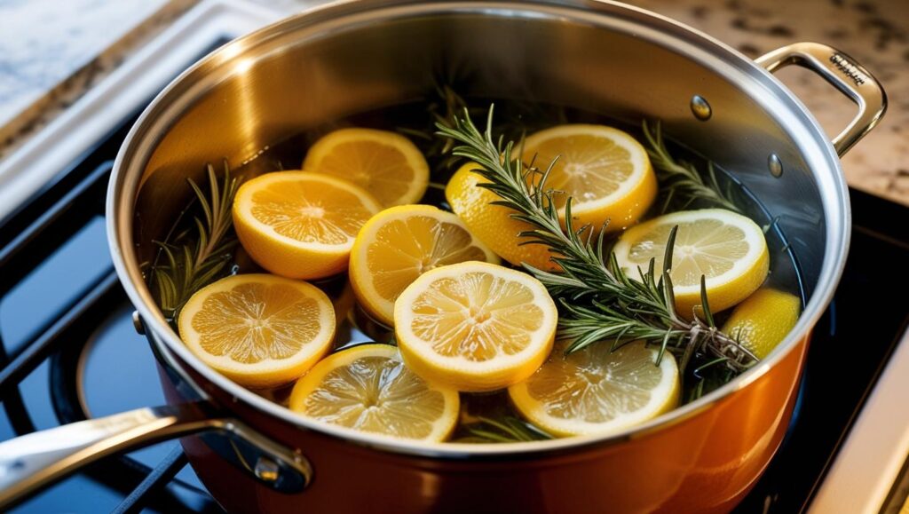 lemon and rosemary simmer poot