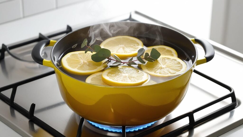 Eucalyptus and lemon simmer pot