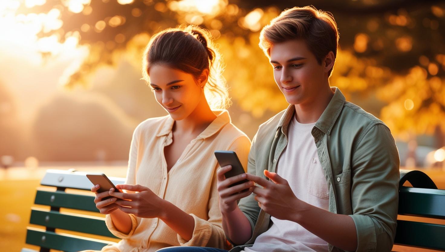 couple on cell phones