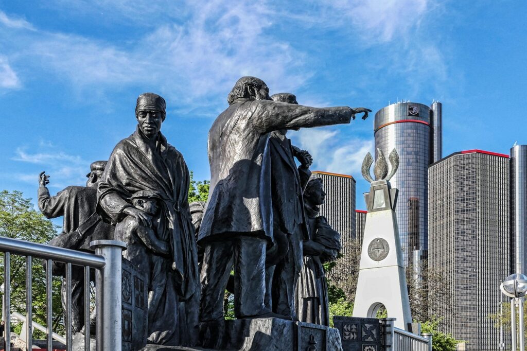 Detroit statue