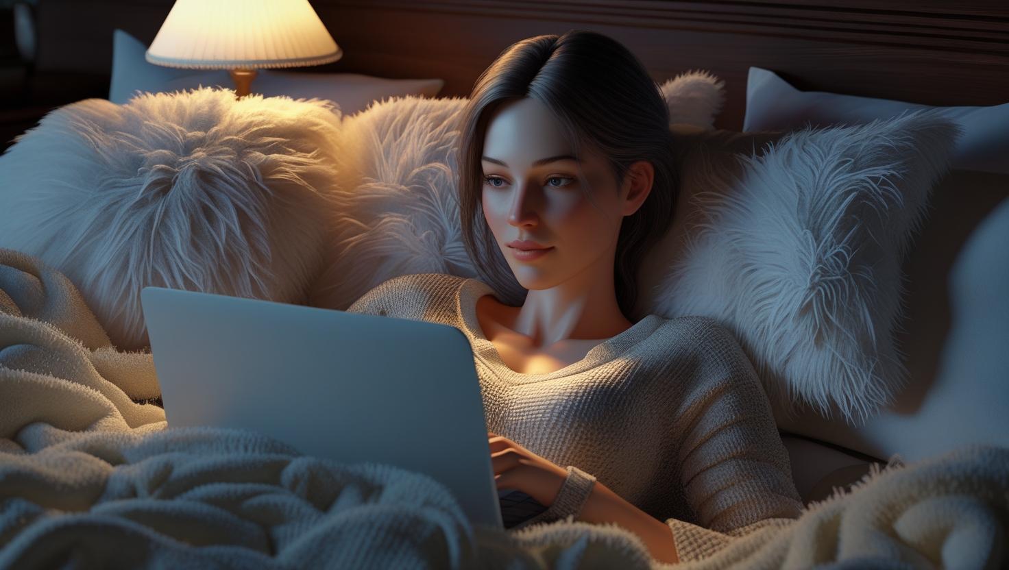 lady in bed a t 2am