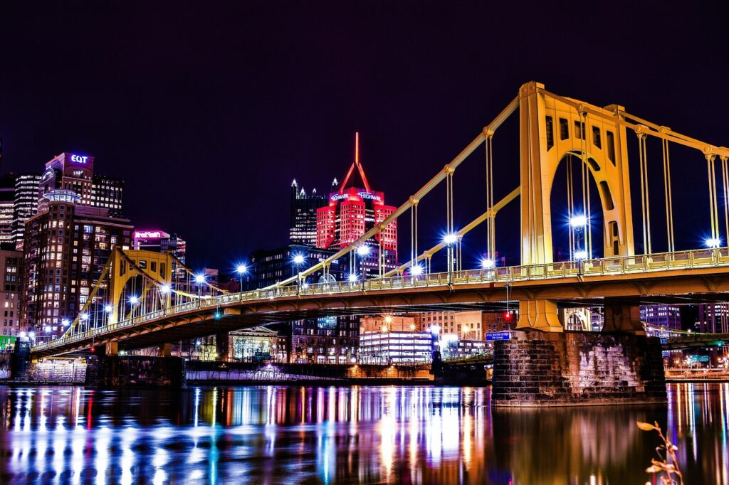 Pittsburgh at night