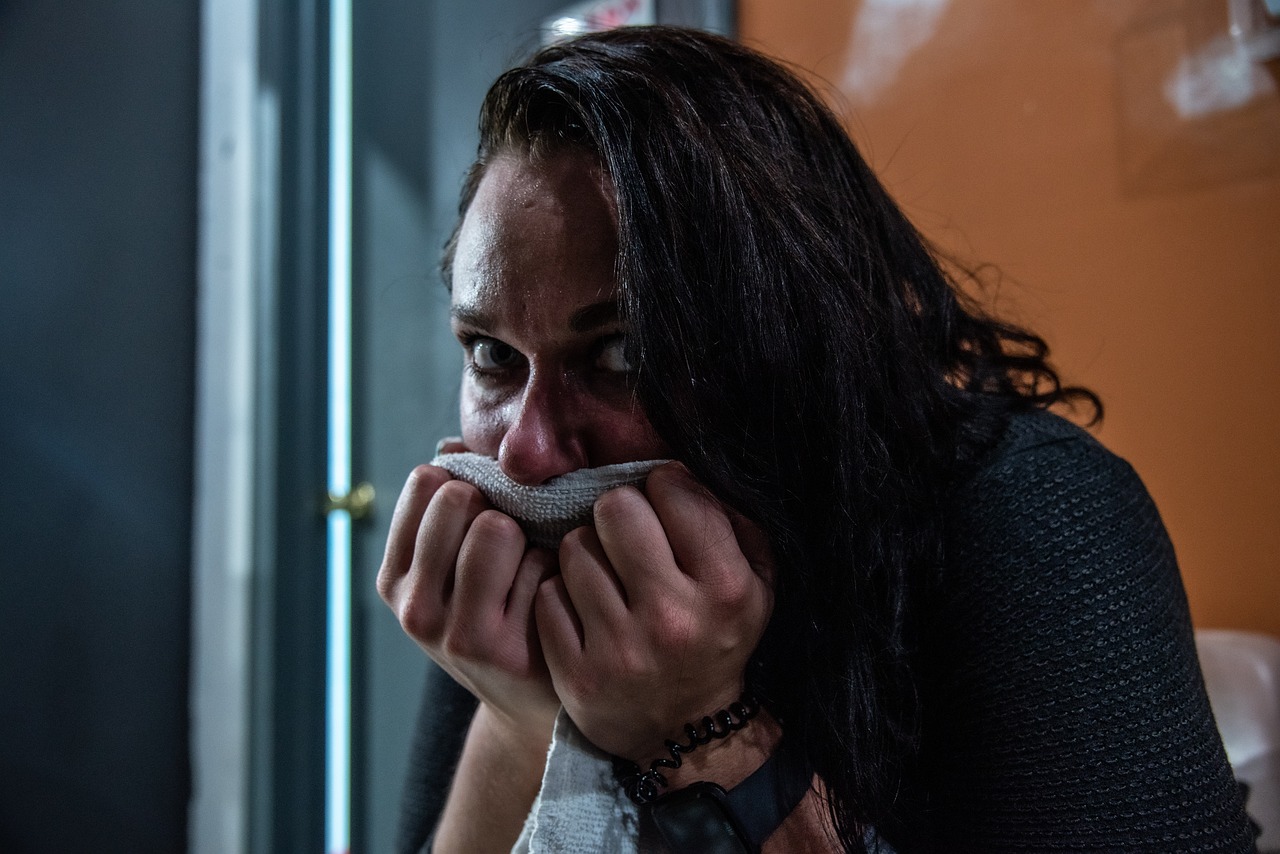 woman having hot flash