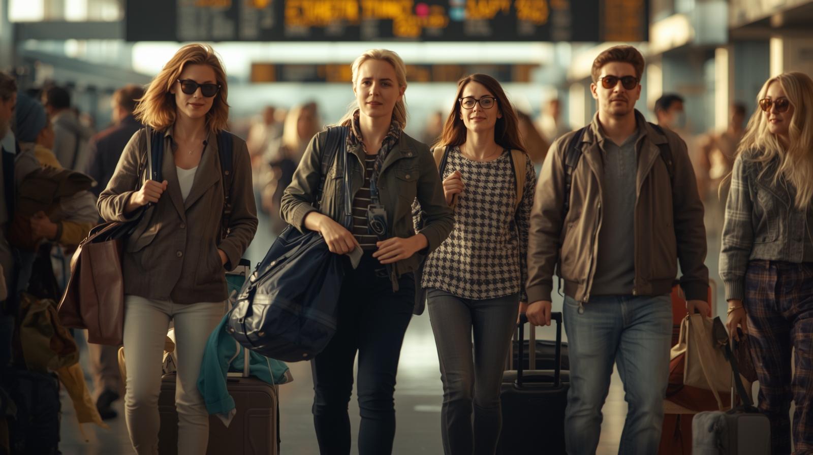 people with luggage