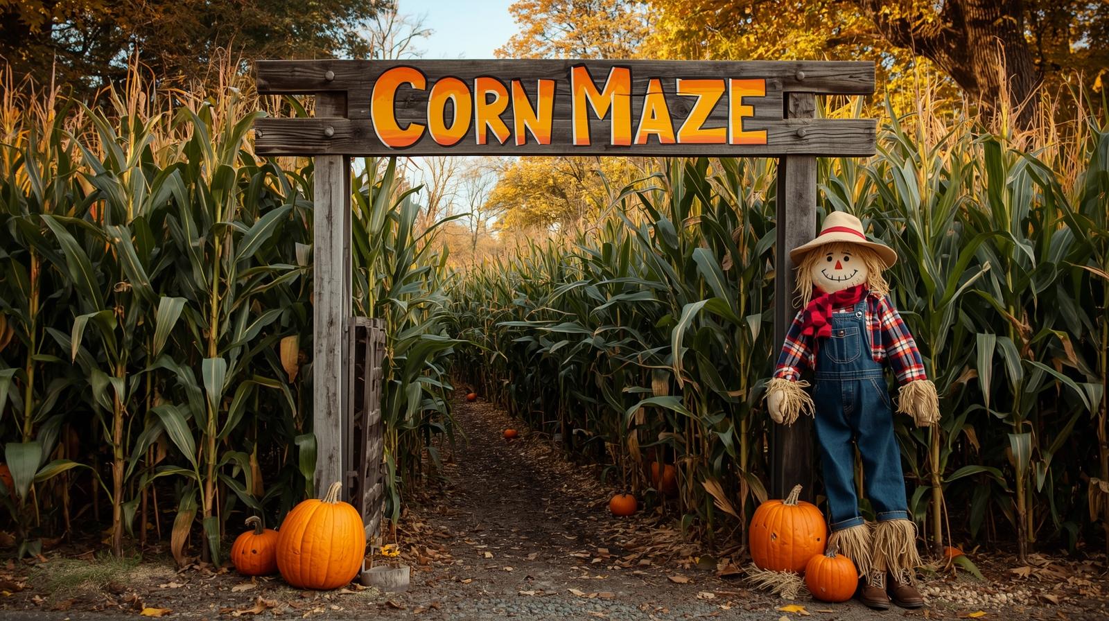 corn maze at fall festival