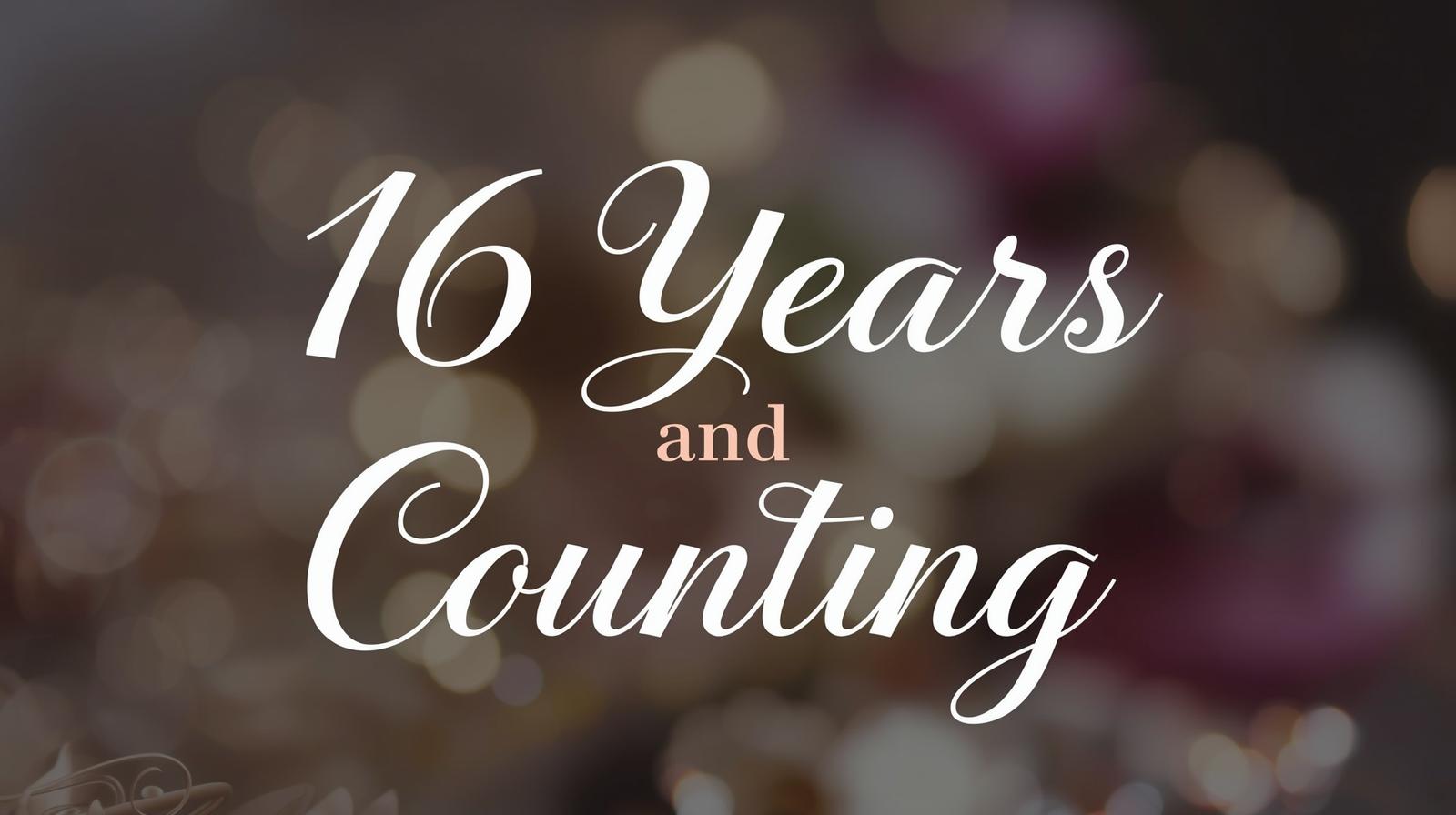 16 years anniversary post