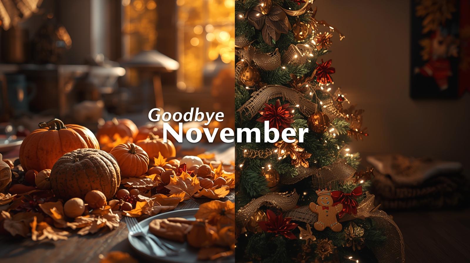 November fading into December