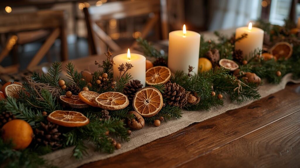 winter tablescape