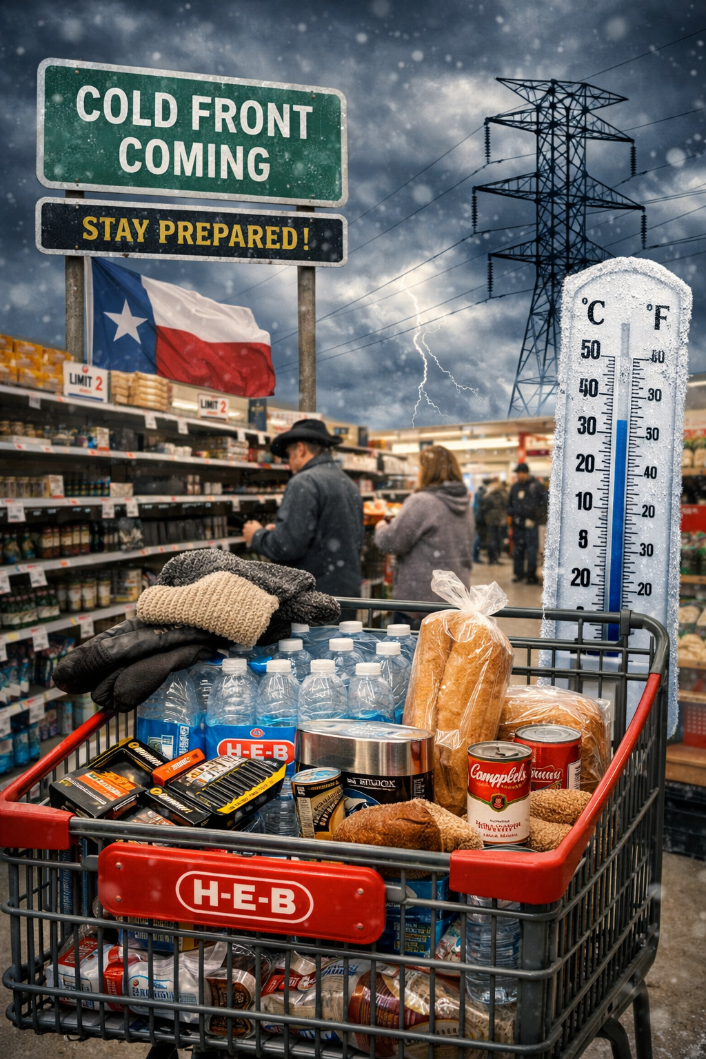 hilarious depiction of a cold front in Texas