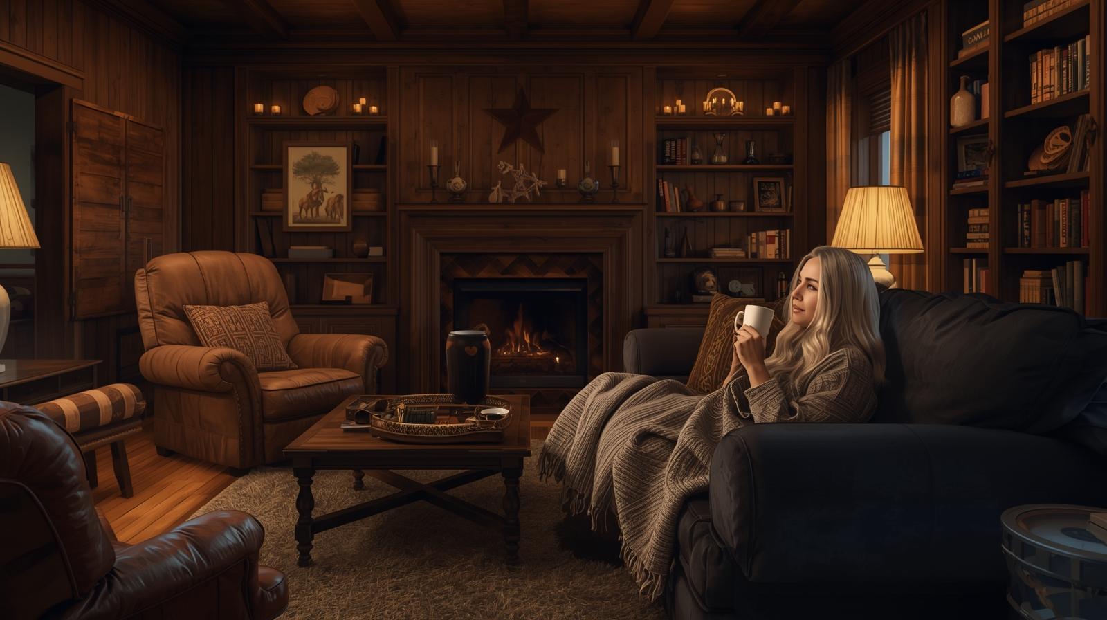 woman basking in stability