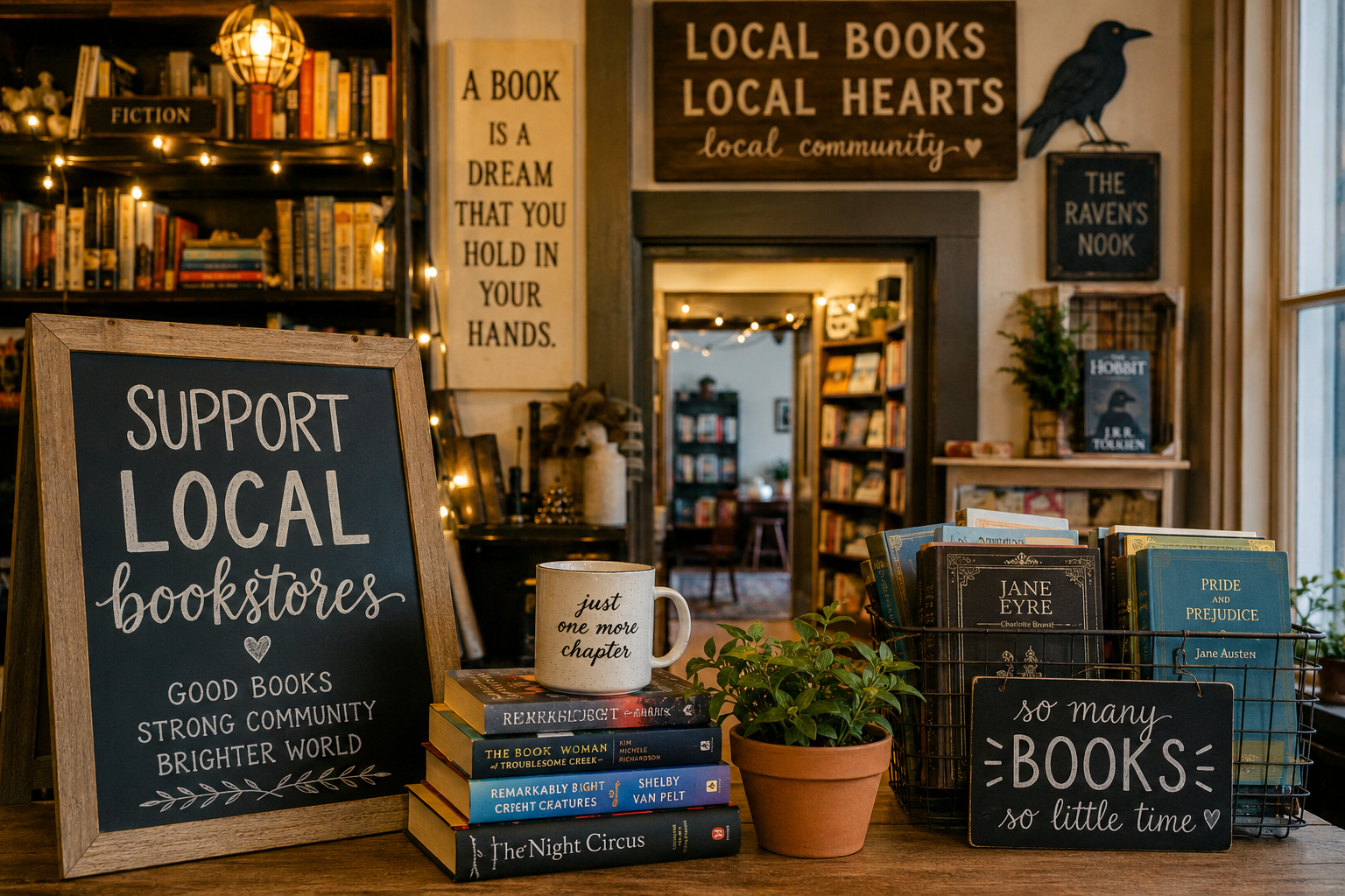 image outside local bookstore